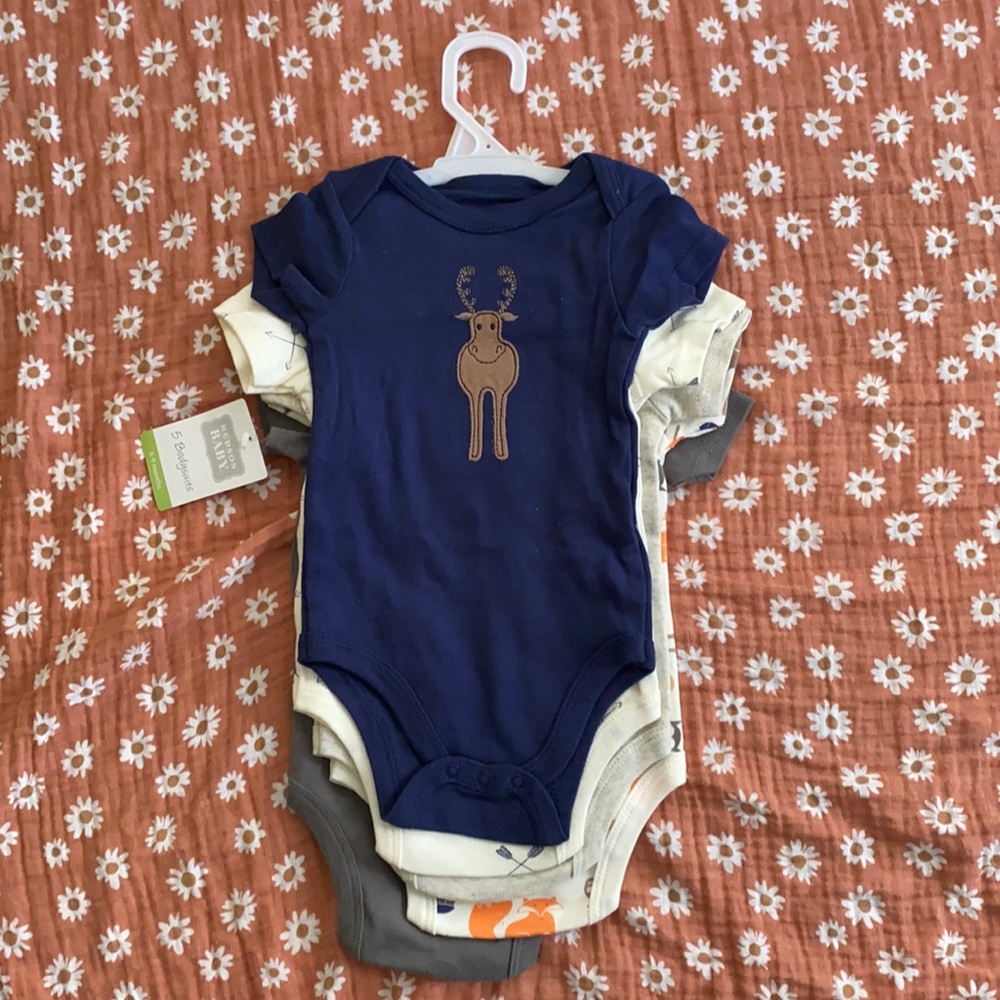 Hudson Baby Bodysuit 5-pack (new with tags)